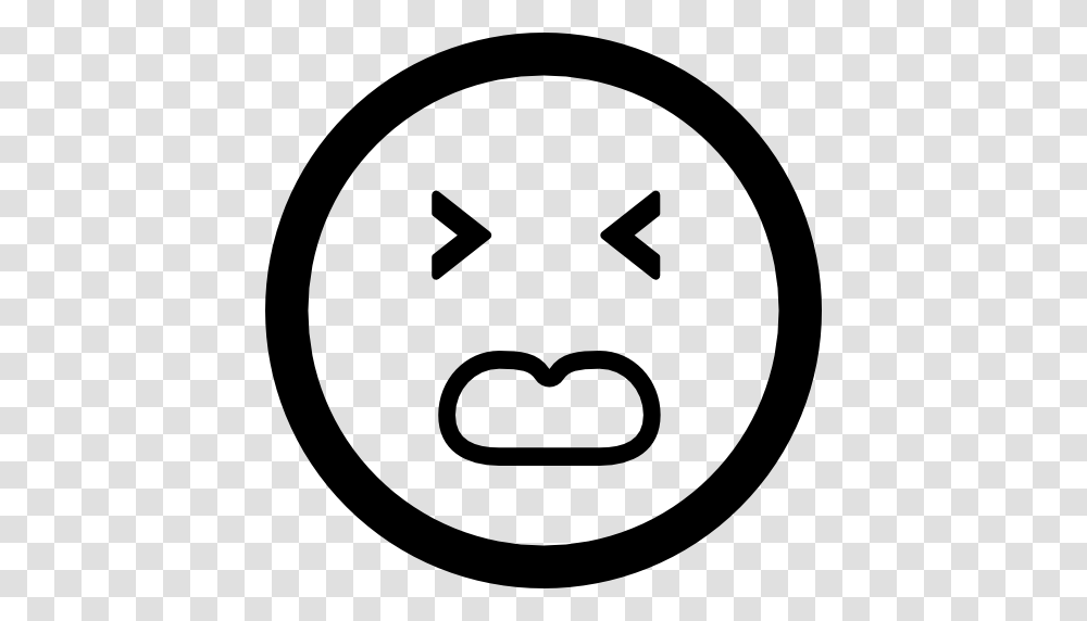 Disgusted Emoticon Square Face, Stencil, Soccer Ball, Football Transparent Png