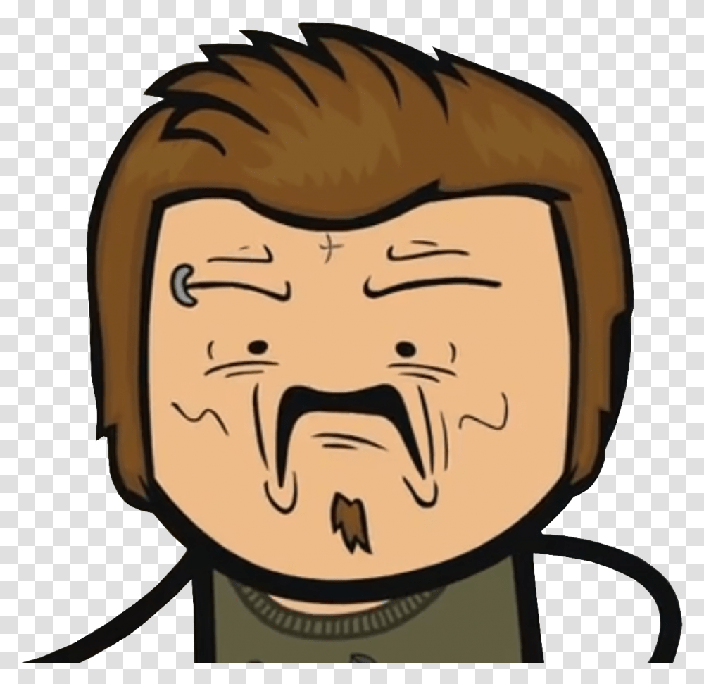 Disgusted Face Cyanide And Happiness Faces, Head, Helmet, Jaw, Frown Transparent Png