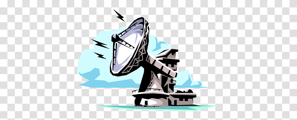 Dish Antenna Royalty Free Vector Clip Art Illustration, Ice, Outdoors, Nature, Telescope Transparent Png