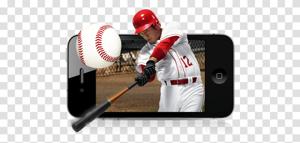 Dish Mlb Extra Innings Batter Swinging Out Of Mobile College Baseball, Person, Human, Helmet Transparent Png