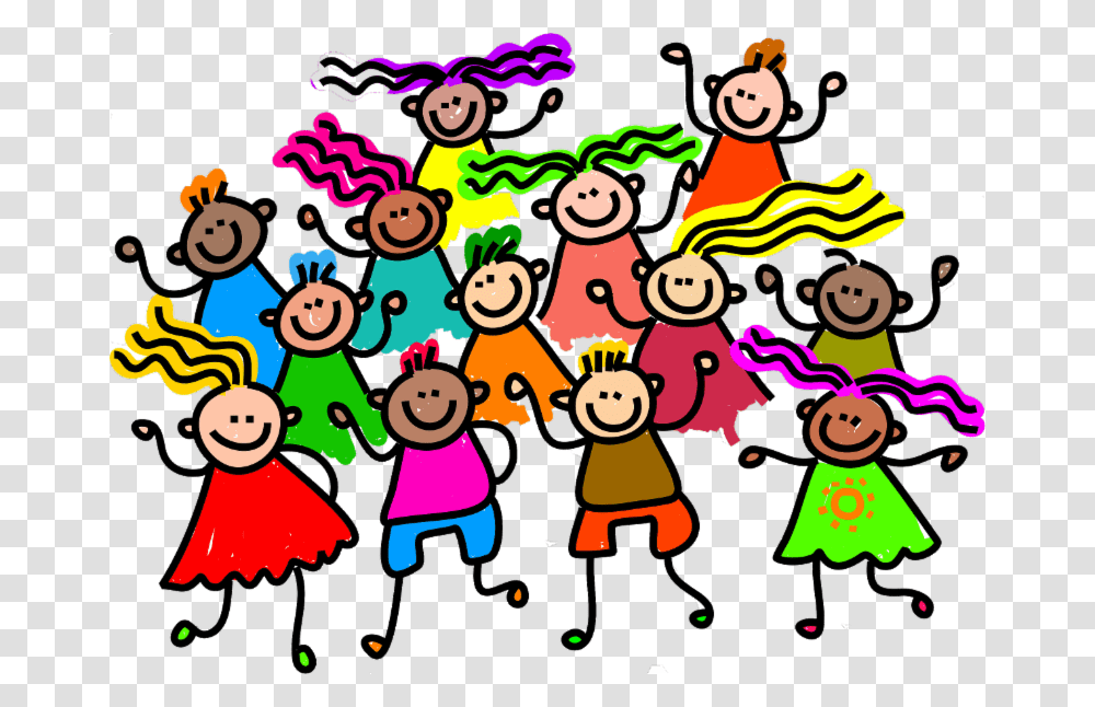 Dish Ran Away With The Spoon Clipart Diverse Children Clip Art, Crowd, Parade, Poster Transparent Png