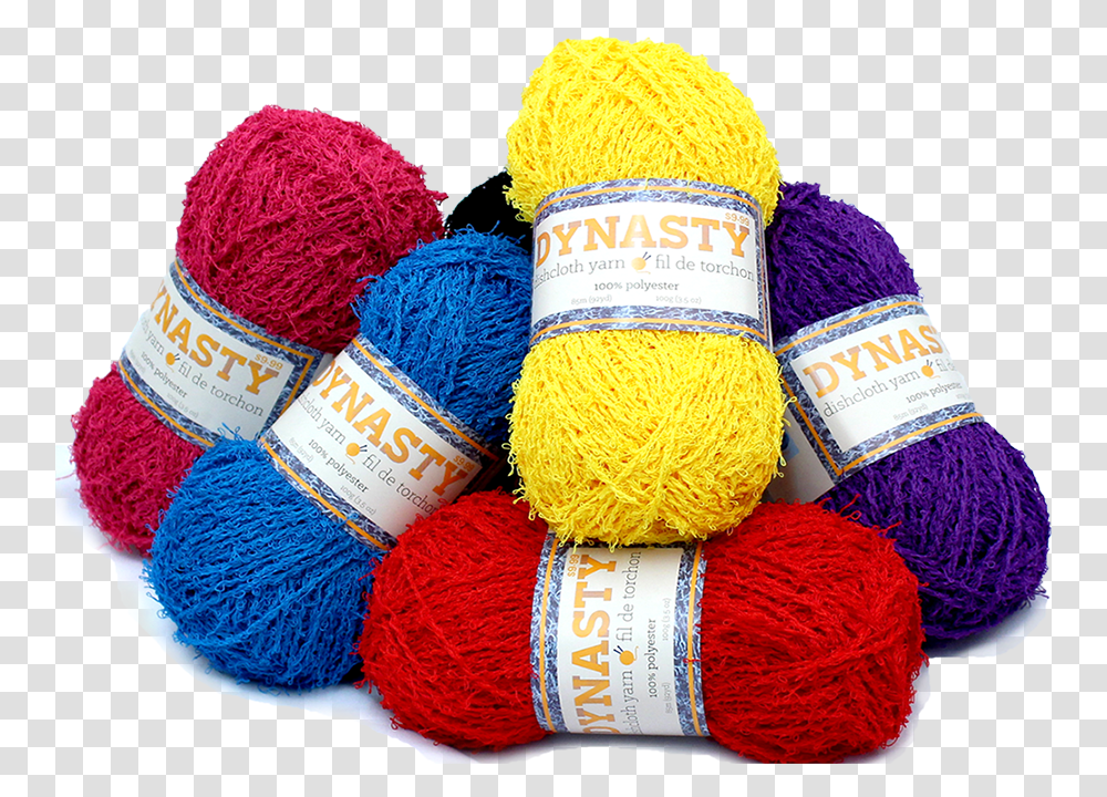 Dishcloth Yarn Is A 100 Polyester Yarn With A Scrubby, Wool, Knitting Transparent Png