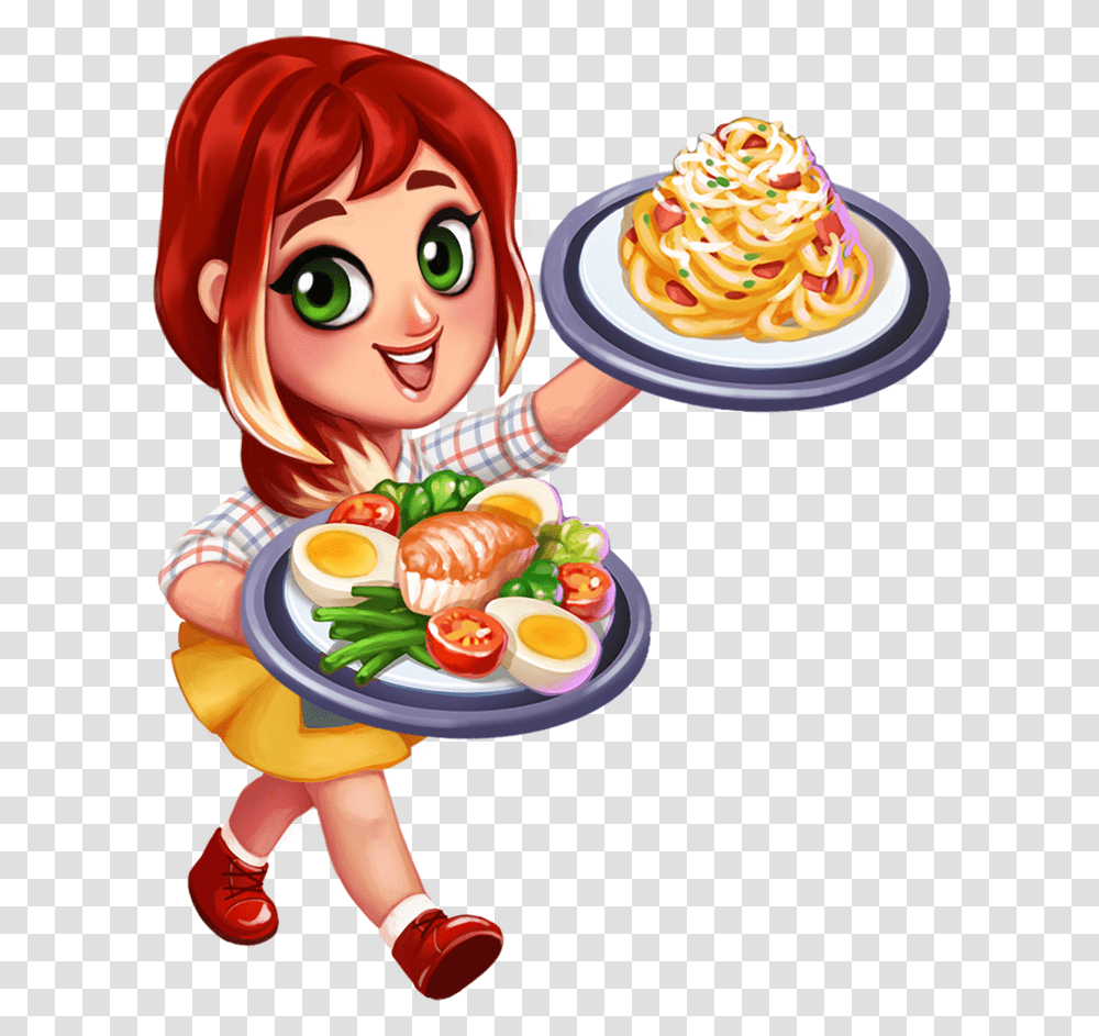 Dishes Clipart Meal Plate Food On Plate Clipart, Person, Eating, Bowl, Pasta Transparent Png