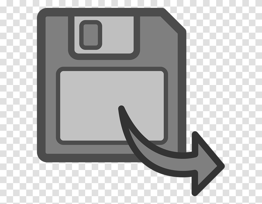 Disk Save Floppy Data Transfer Icon Symbol Transfer Clipart, Hook, Electronics, Mailbox, Letterbox Transparent Png
