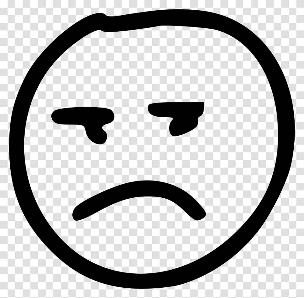 Dislike Bad Angery, Stencil, Mustache, Face Transparent Png