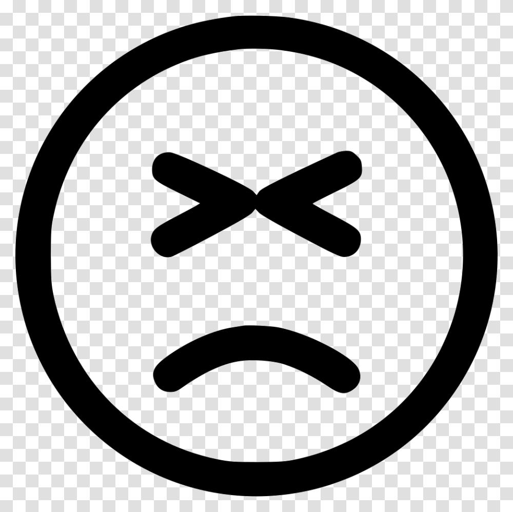 Dislike Bad Attitude Boring Download Icon, Stencil, Logo, Trademark Transparent Png