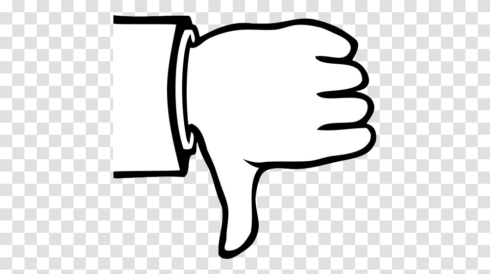 Dislike, Hand, Bow, Stencil Transparent Png