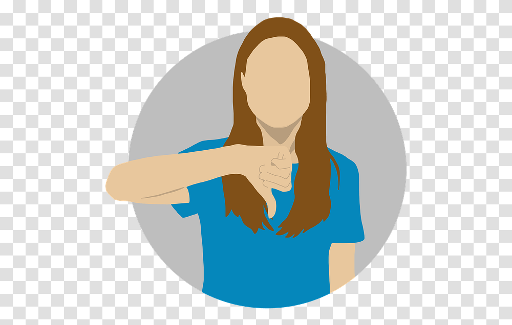 Dislike Thumb, Hair, Washing, Shoulder Transparent Png