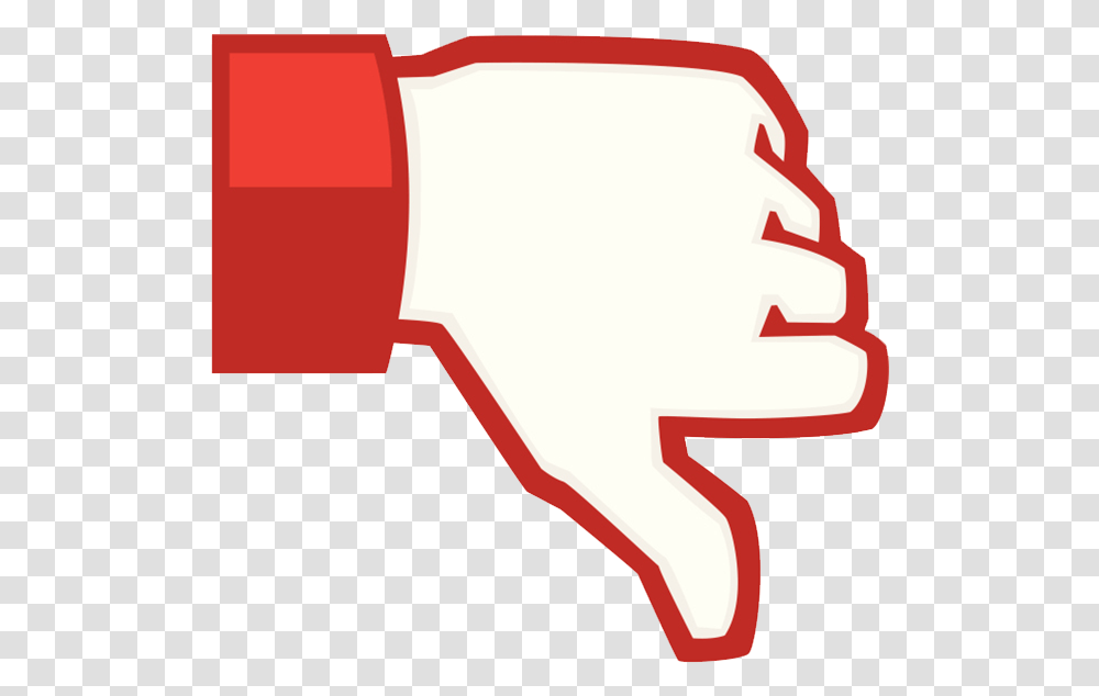 Dislike Youtube 5 Image Red Facebook Thumbs Down, Hand, Text, Symbol, Logo Transparent Png