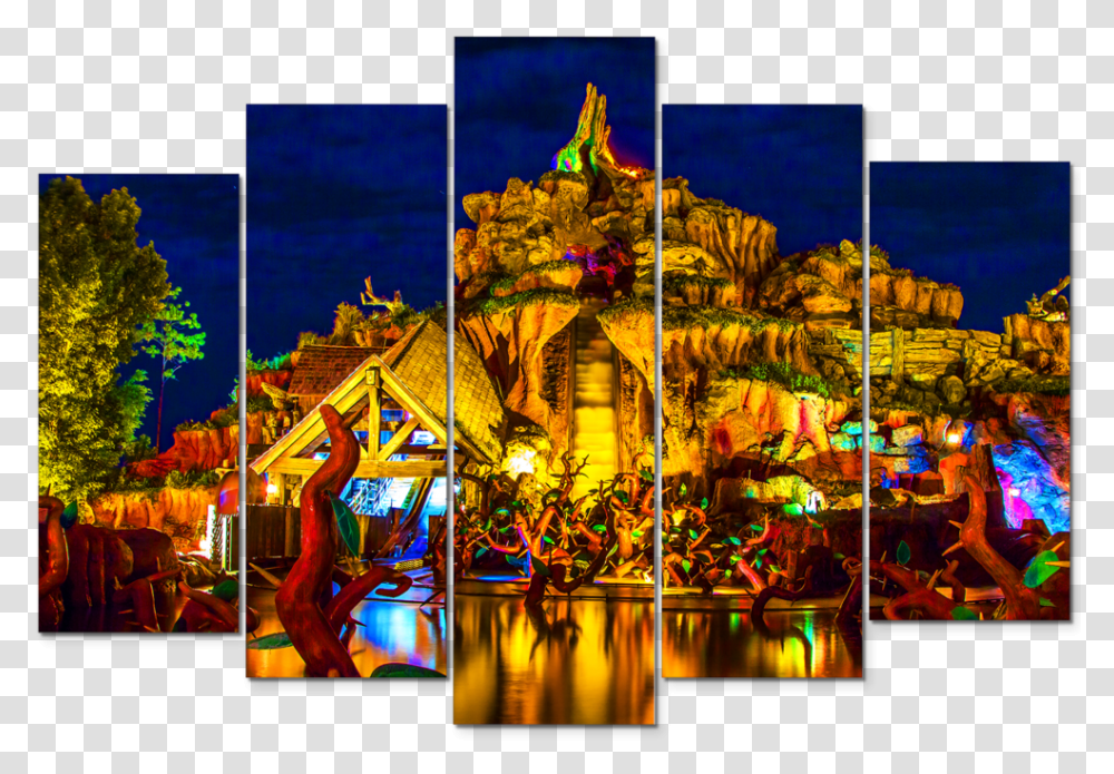 Disney 5 Piece Canvas Art, Lighting, Tree, Plant, Painting Transparent Png
