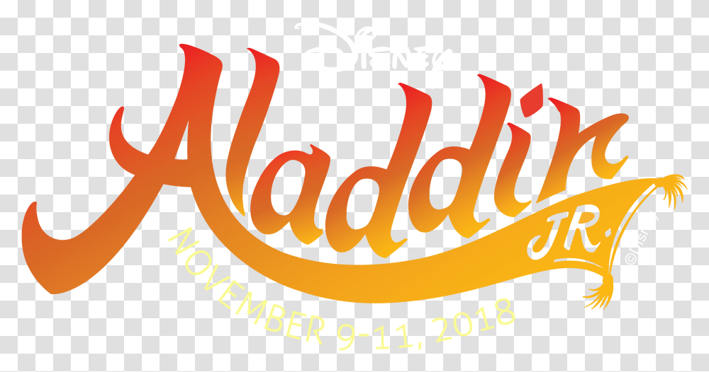Disney Aladdin Jr Logo, Label, Alphabet, Plant Transparent Png