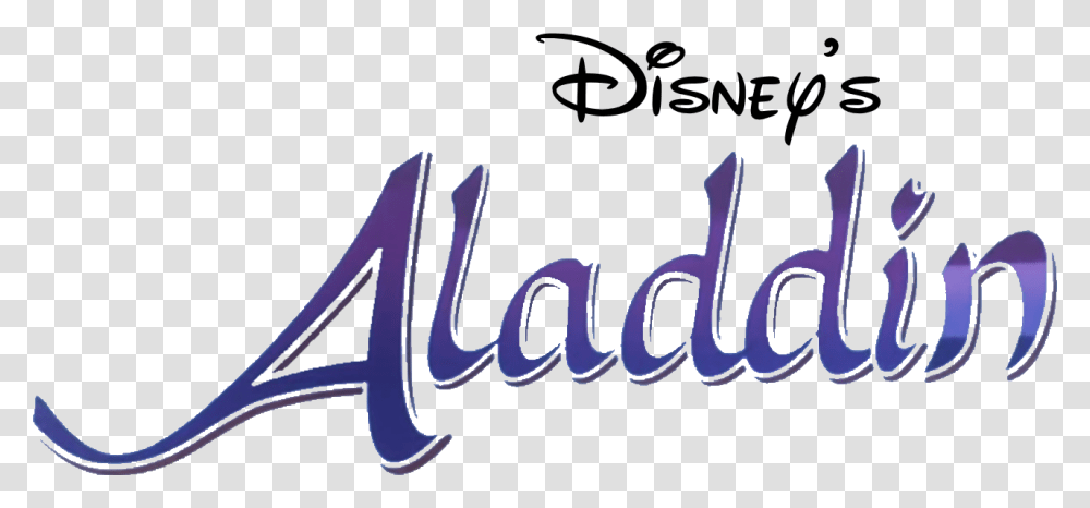 Disney Aladdin Logo Magic Lamp Story, Label, Handwriting, Word Transparent Png