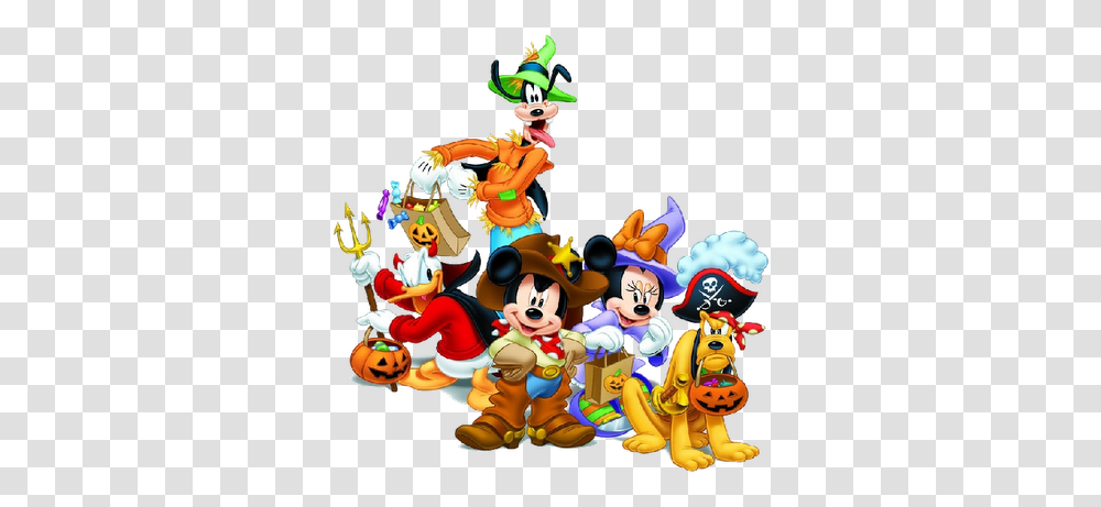 Disney Art Halloween Clipart Cartoons Halloween Mickey Mouse And Friends, Performer, Circus, Leisure Activities, Crowd Transparent Png
