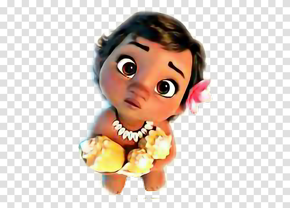 Disney Baby Baby Moana Background, Head, Doll, Toy, Face Transparent Png