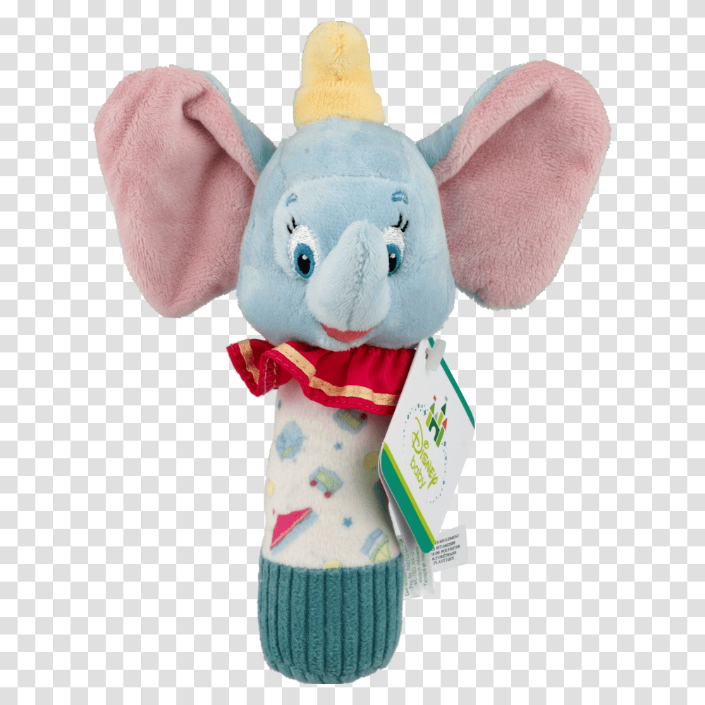 Disney Baby Dumbo Rattle Ct, Plush, Toy, Doll, Figurine Transparent Png