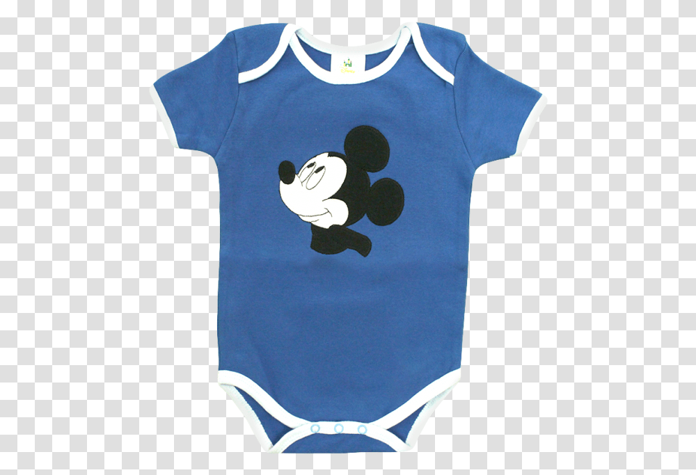 Disney Baby Mickey Mouse Bodysuit BlueTitle Disney Cartoon, Apparel, T-Shirt Transparent Png