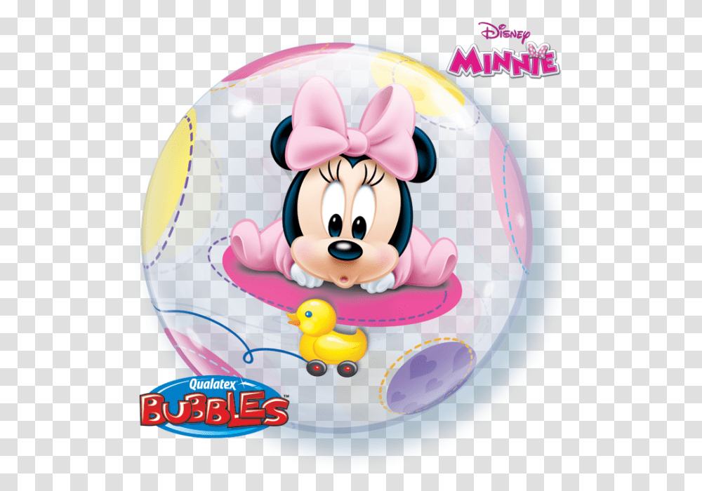 Disney Baby Minnie Mouse Minnie Mouse Design Balloon, Purple, Sphere, Birthday Cake, Mammal Transparent Png