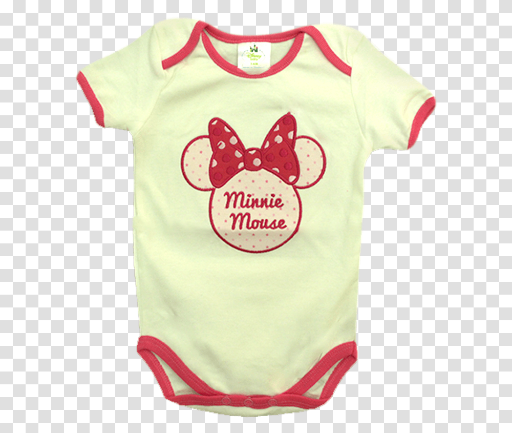 Disney Baby Minnie Mouse Pink Bodysuits Active Shirt, Clothing, Apparel, T-Shirt, Applique Transparent Png