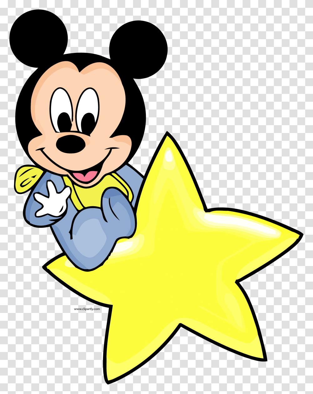 Disney Baby Star Clipart Baby Mickey Mouse, Star Symbol, Animal Transparent Png