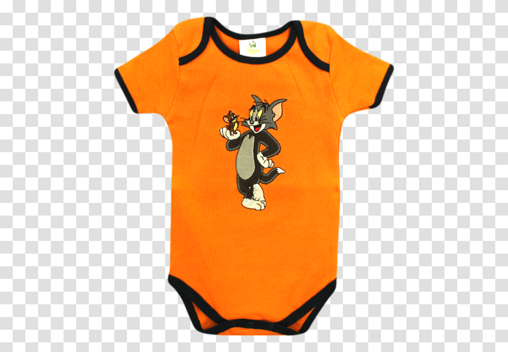Disney Baby Tom Amp Jerry Orange BodysuitsTitle Disney Ringer T Shirt, Apparel, T-Shirt, Sweets Transparent Png