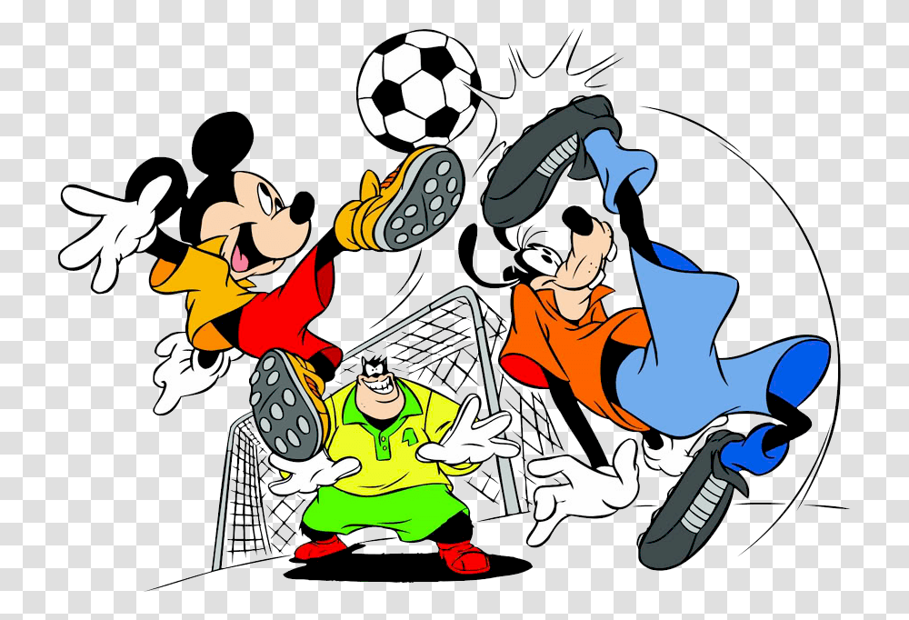 Disney Basketball Clipart Svg Download Mickey Amp Pals Mickey Mouse Futbol, Soccer Ball, Team Sport, Person, People Transparent Png