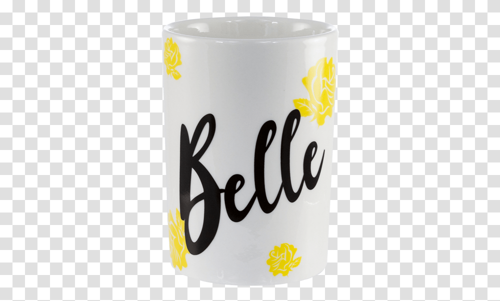 Disney Beauty And The Beast Belle Gold Rose Pinache Mug Coffee Cup, Text, Calligraphy, Handwriting, Bottle Transparent Png
