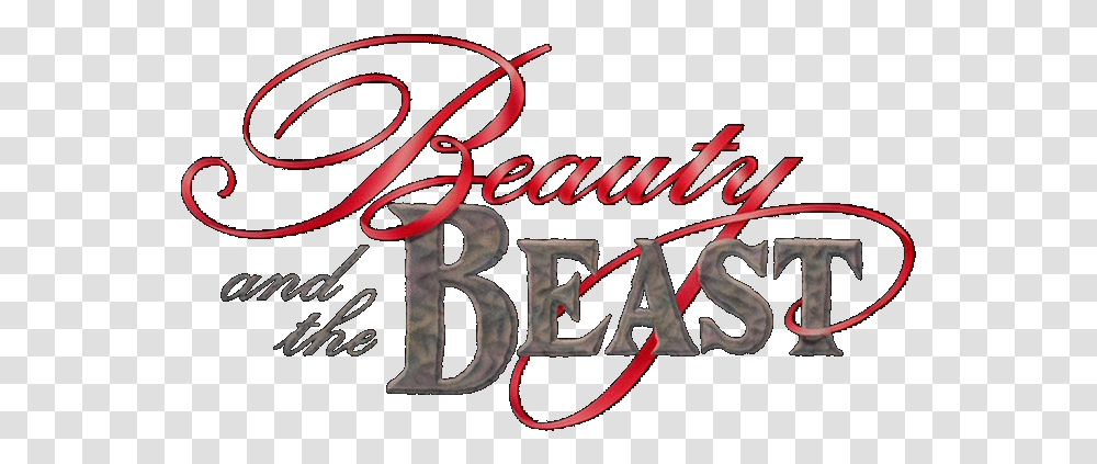 Disney Beauty And The Beast Title, Alphabet, Handwriting, Calligraphy Transparent Png