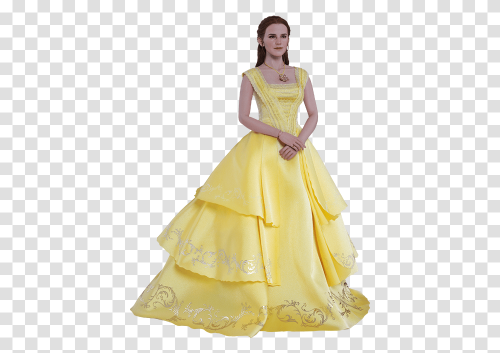 Disney Belle Sixth Scale Figure By Hot Toys Disney Beauty And The Beast Belle, Clothing, Dress, Female, Person Transparent Png