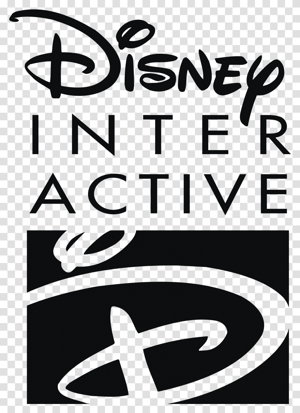 Disney Black Logo Disney Interactive Logo, Poster, Advertisement, Spray Can Transparent Png