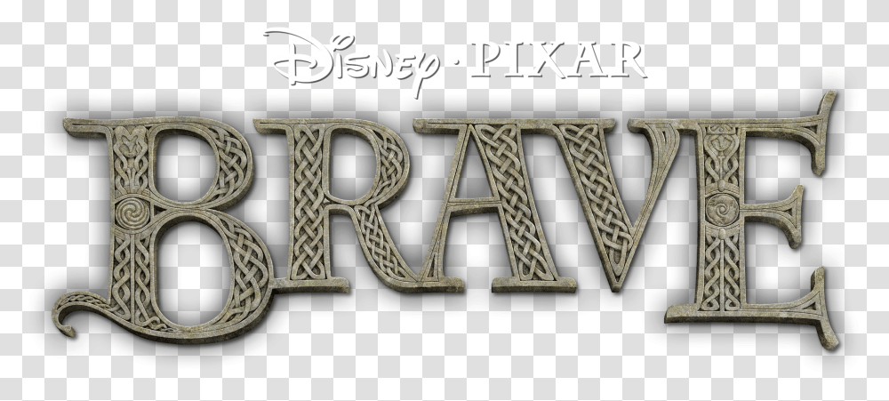 Disney Brave Logo Brave Pixar, Alphabet, Label, Cross Transparent Png
