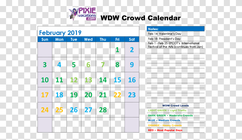 Disney Calendars February 2019, Word, Number Transparent Png