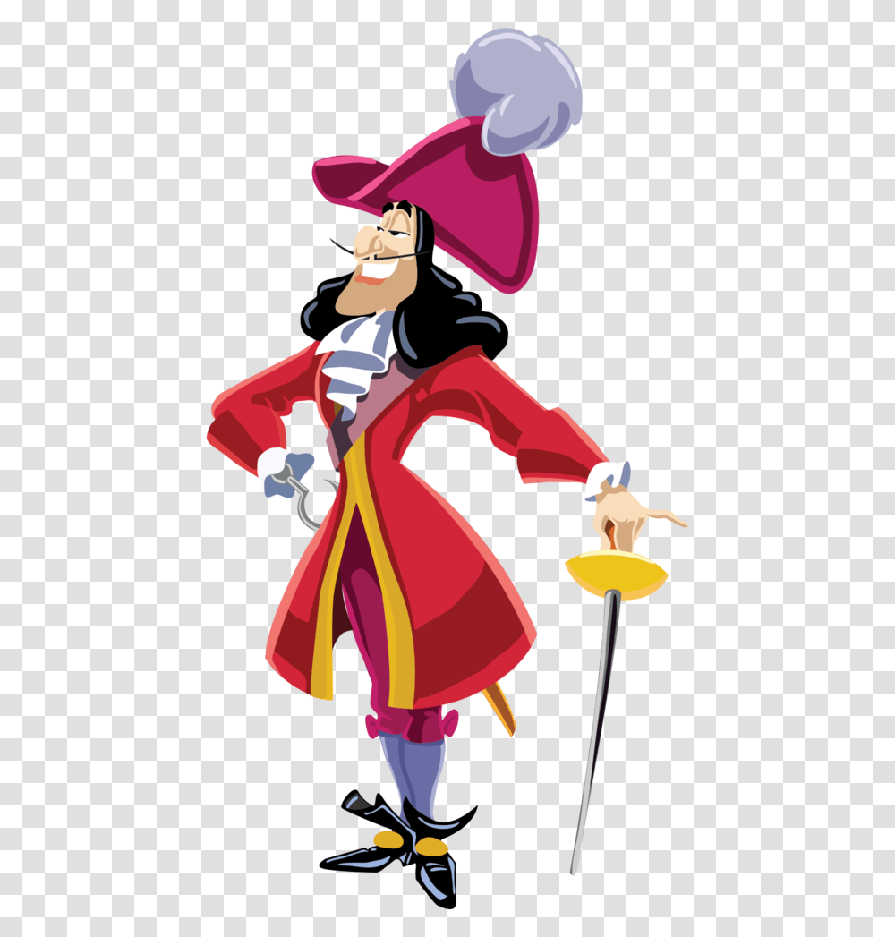 Disney Captain Hook Captain Hook Disney Villains Clipart, Person, Performer, Duel Transparent Png