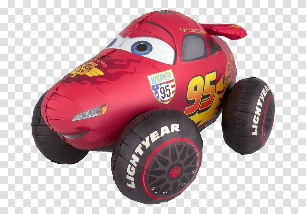 Disney Cars Balloon, Wheel, Machine, Tire, Vehicle Transparent Png