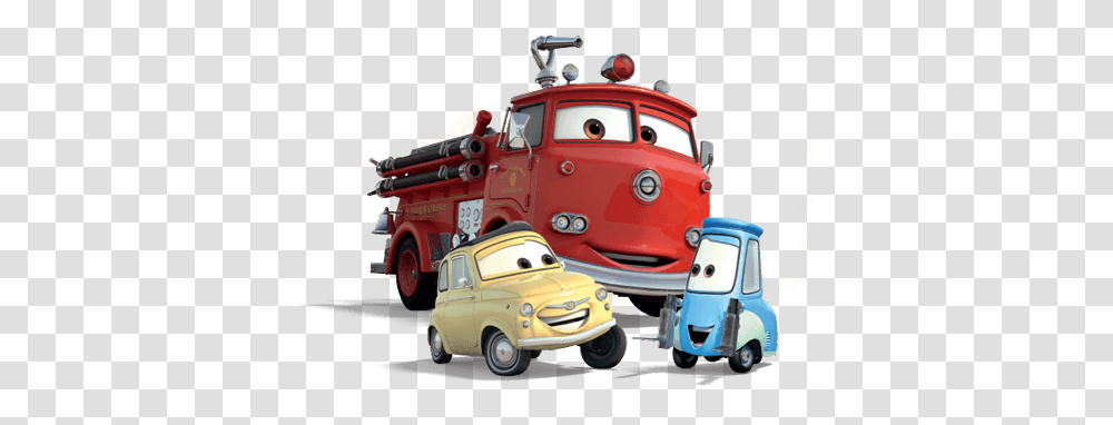 Disney Cars Group Red Cars Fire Engine, Fire Truck, Vehicle, Transportation Transparent Png