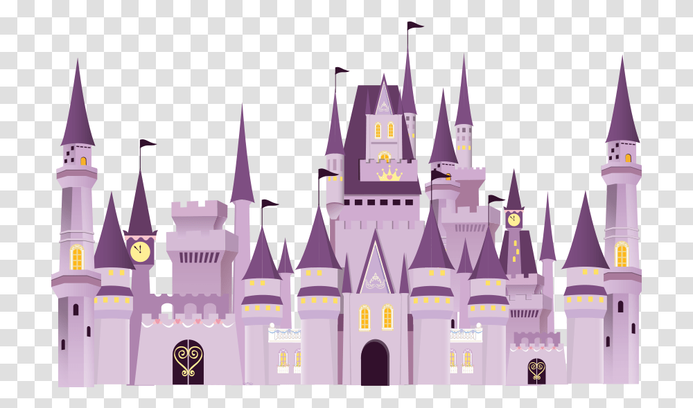 Disney Castle Cartoon, Architecture, Building, Fort, Theme Park Transparent Png