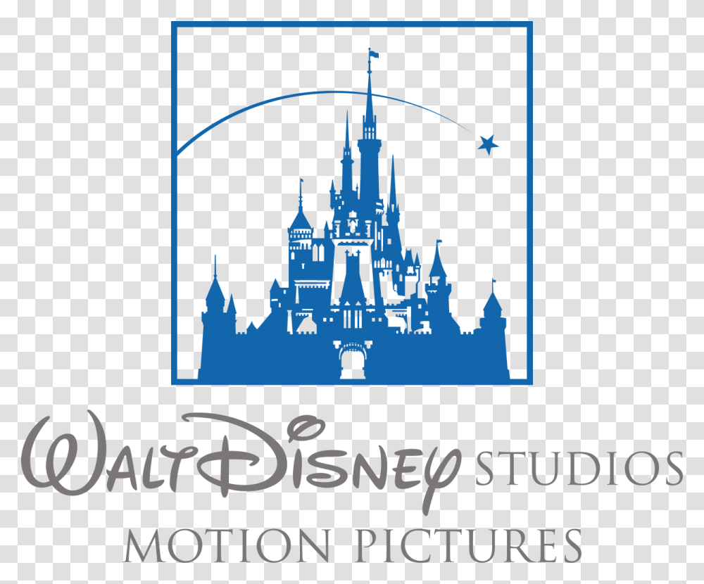 Disney Castle Clipart Black And White Walt Disney Studios Motion Pictures Logo, Spire, Tower, Architecture Transparent Png
