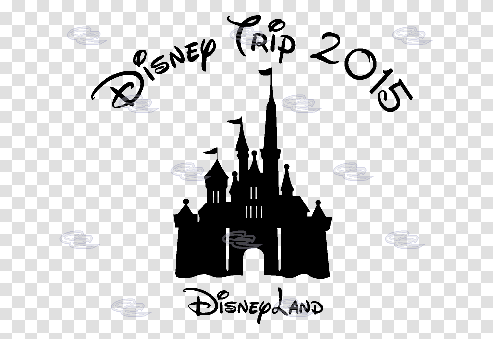 Disney Castle Clipart Outline Disney Castle With Tinkerbell, Bubble, Coil Transparent Png