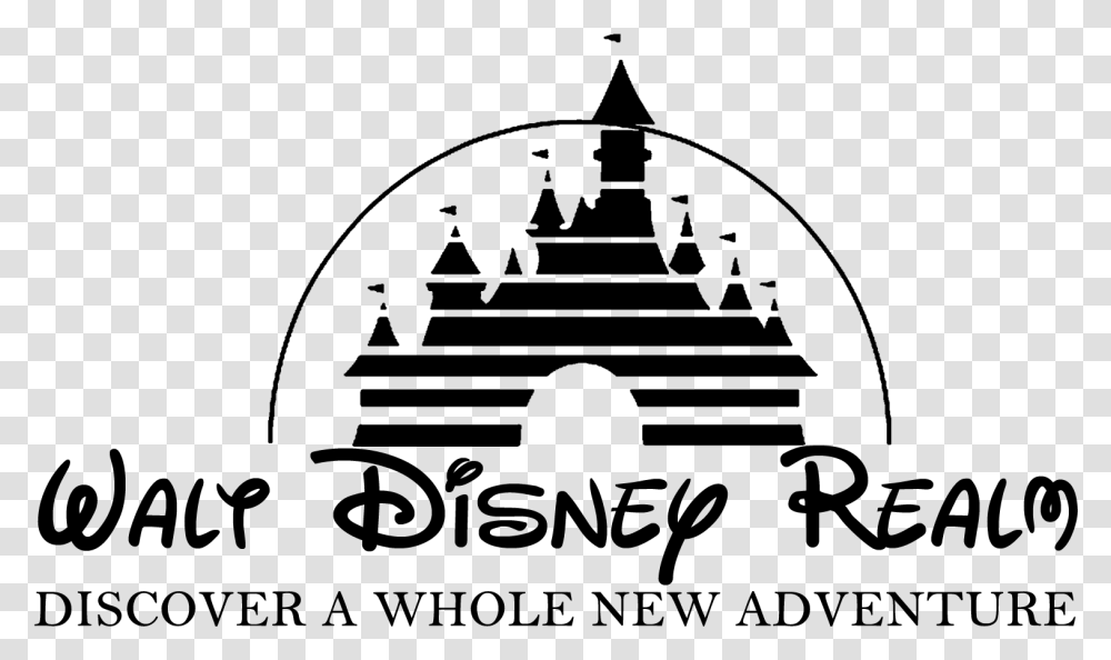 Disney Castle Logo Old Disney Castle Logo, Gray Transparent Png