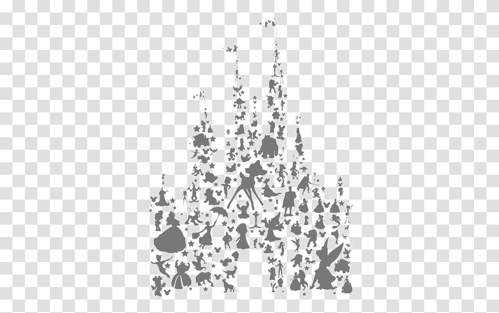 Disney Castle Names Clip Art Black And White Ideas Disney Characters Silhouette, Paper, Chandelier, Lamp, Urban Transparent Png
