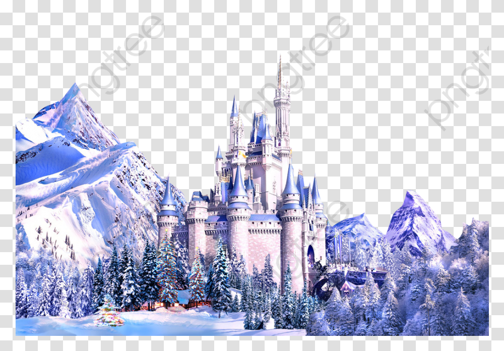 Disney Castle Silhouette, Architecture, Building, Tree, Plant Transparent Png