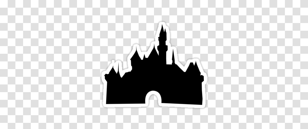 Disney Castle Silhouette Clip Art Clipart, Stencil, Person, Human Transparent Png