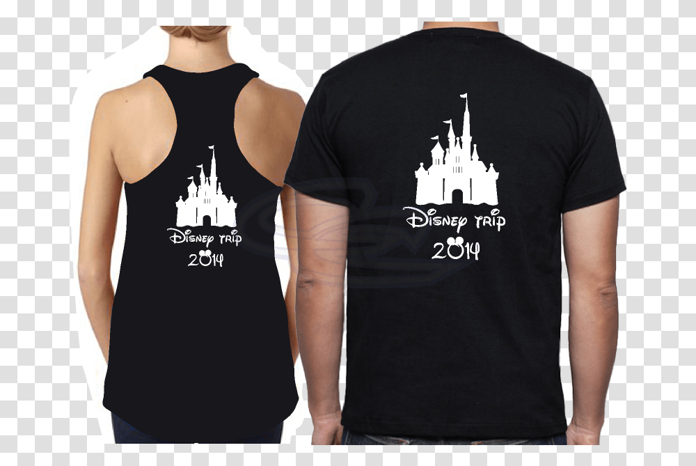 Disney Castle Silhouette Logo Disney Matching Sister Shirts, Apparel, Person, Human Transparent Png