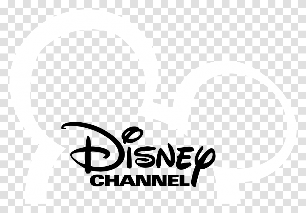 Disney Channel Logo Black And White Disney Channel, Stencil, Silhouette, Hammer Transparent Png