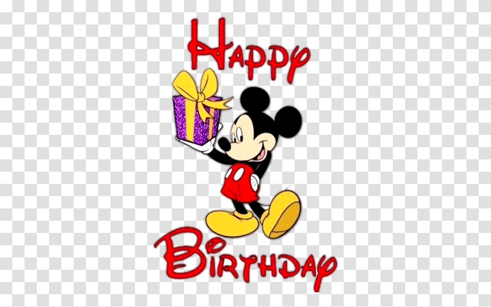 Disney Characters Happy Birthday, Performer, Book Transparent Png