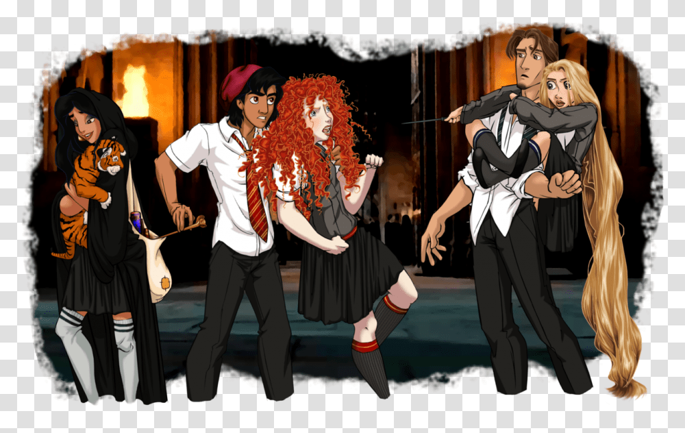 Disney Characters In Hogwarts Houses, Performer, Person, Costume, Dance Pose Transparent Png