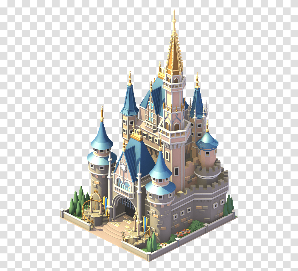 Disney Cinderella Castle 2x Background Castles, Architecture, Building, Theme Park, Amusement Park Transparent Png