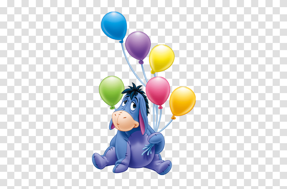 Disney Clip Eeyore Winnie The Pooh Winnie, Balloon, Rattle, Juggling Transparent Png