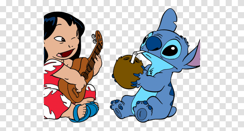 Disney Clipart Lilo And Stitch Cartoon Lilo And Stitch, Leisure Activities, Person, Human, Musical Instrument Transparent Png