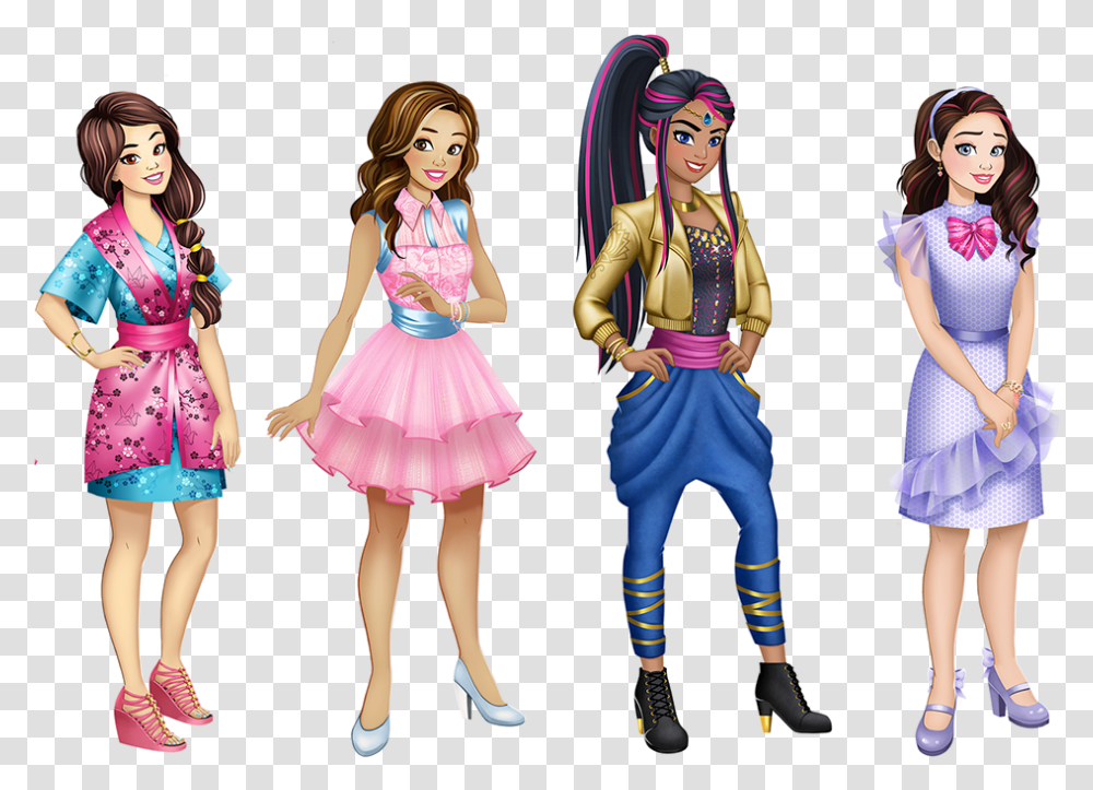 Disney Descendants Mobile Game Barbie, Person, Human, Doll, Toy Transparent Png