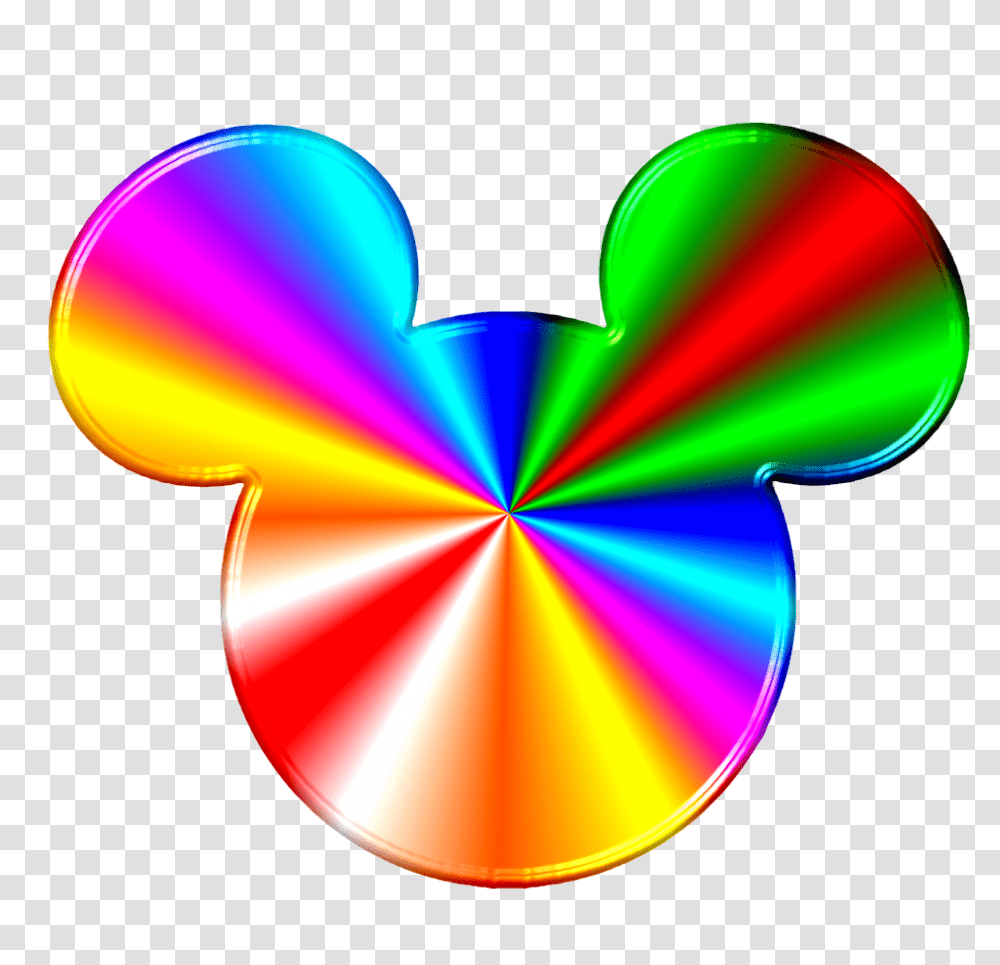Disney Ears Clipart Rainbow Collection, Disk, Dvd, Light Transparent Png